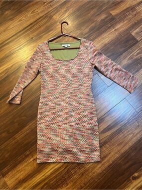 Forever 21 70s theme Long Sleeve Scoop Dress